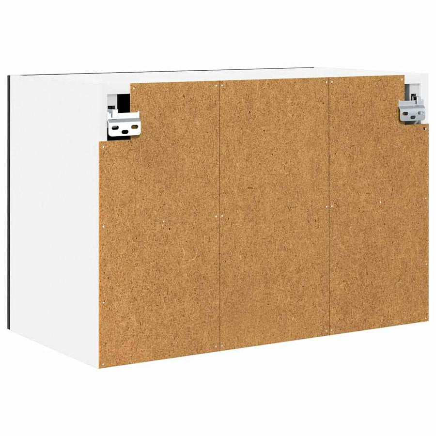 Hangkast met plank Riga 2 pcs Zwarte Eik en Wit 60 x 31 x 40 cm