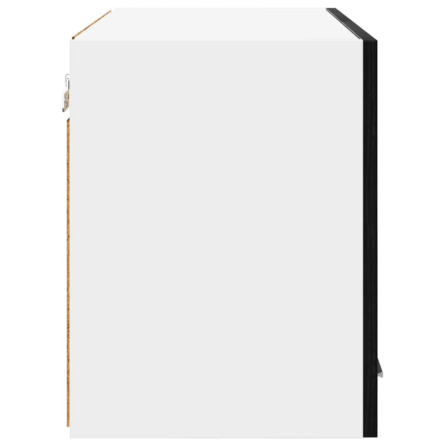 Hangkast met plank Riga 2 pcs Zwarte Eik en Wit 60 x 31 x 40 cm