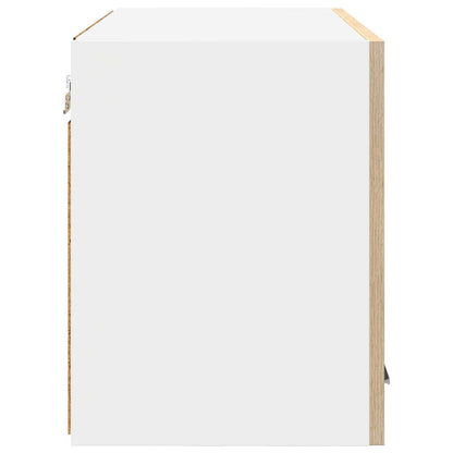 Hangkast Riga Sonoma Eik en Wit 60 x 31 x 40 cm Bewerkt hout