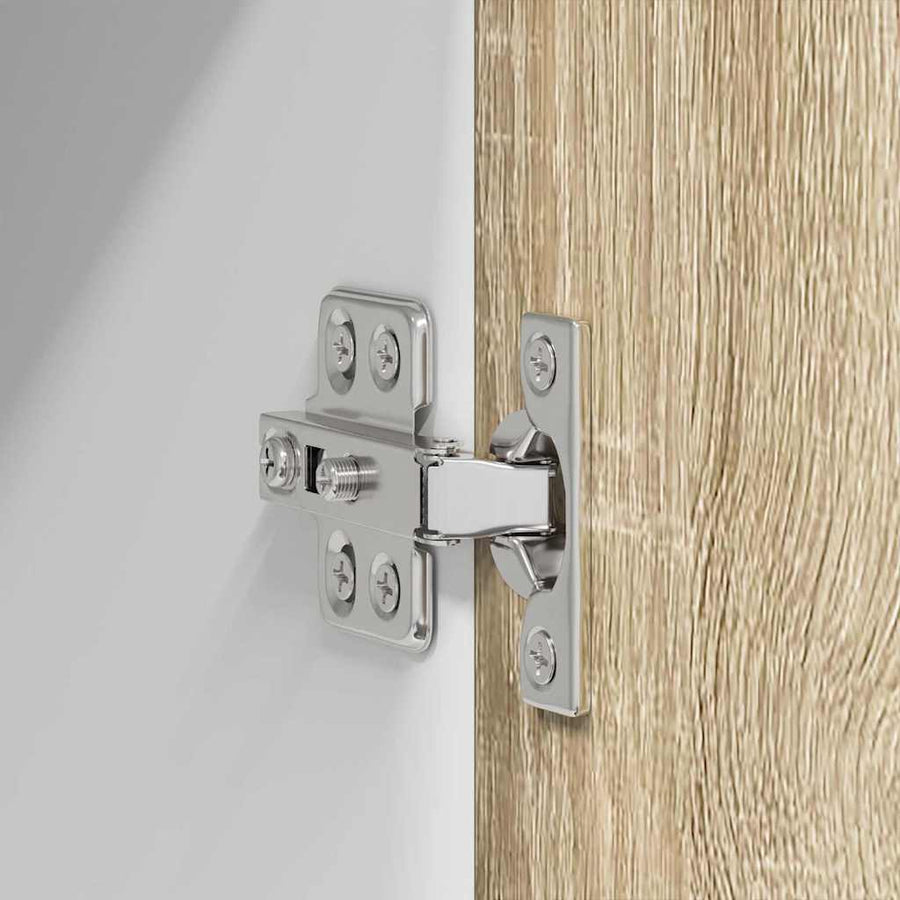 Hangkast met plank Riga 2 pcs Sonoma Eik en Wit 60 x 31 x 40 cm