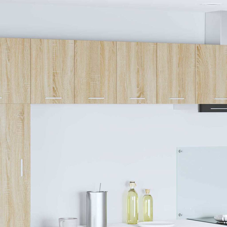 Hangkast met plank Riga 2 pcs Sonoma Eik en Wit 60 x 31 x 40 cm
