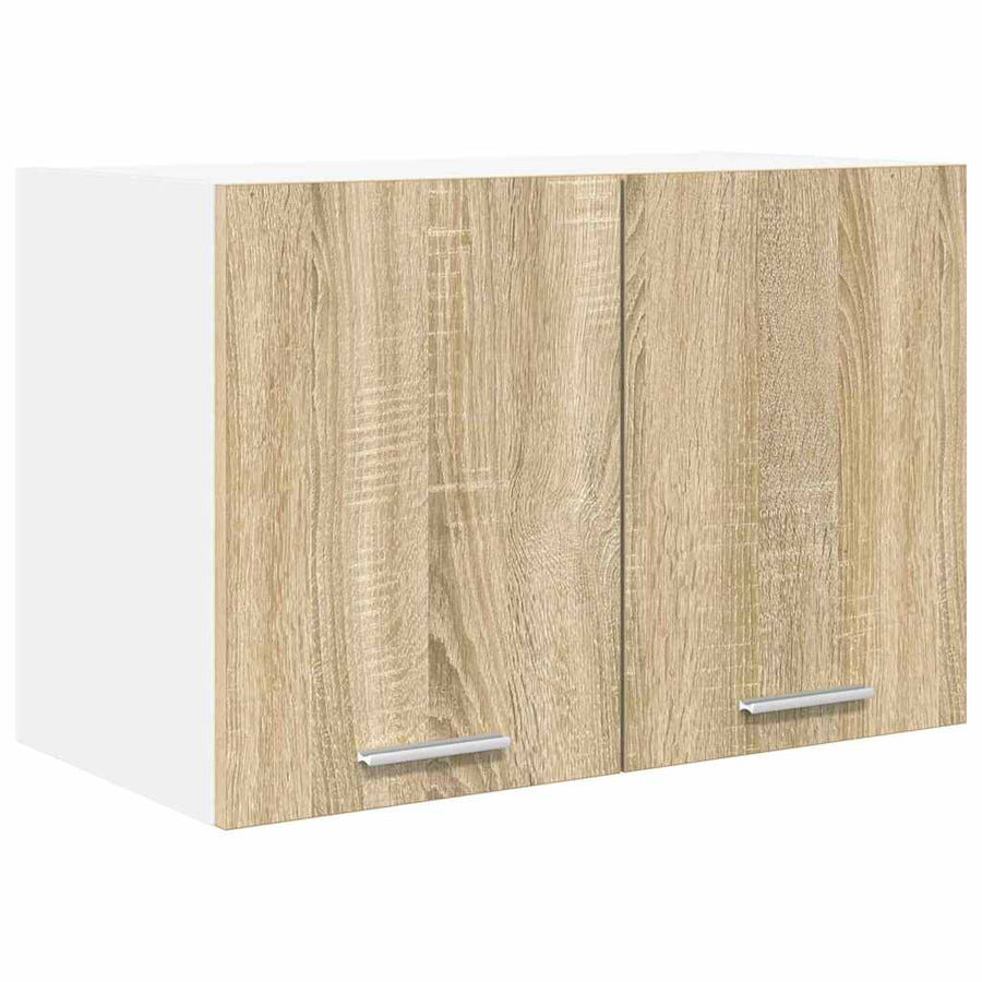Hangkast met plank Riga 2 pcs Sonoma Eik en Wit 60 x 31 x 40 cm
