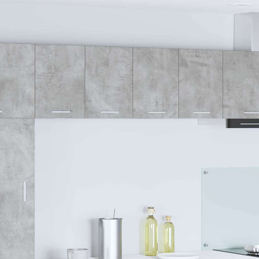 Hangkast Riga 2 pcs Beton Grijs en Wit 60 x 31 x 40 cm