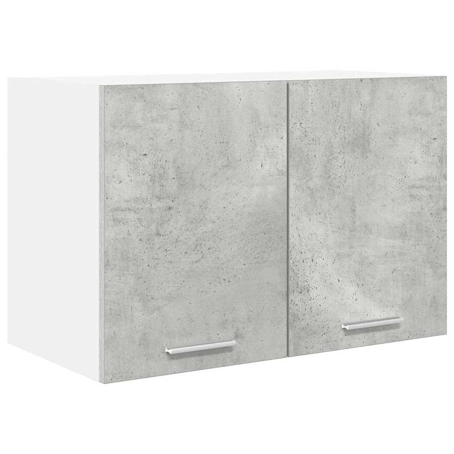 Hangkast Riga 2 pcs Beton Grijs en Wit 60 x 31 x 40 cm