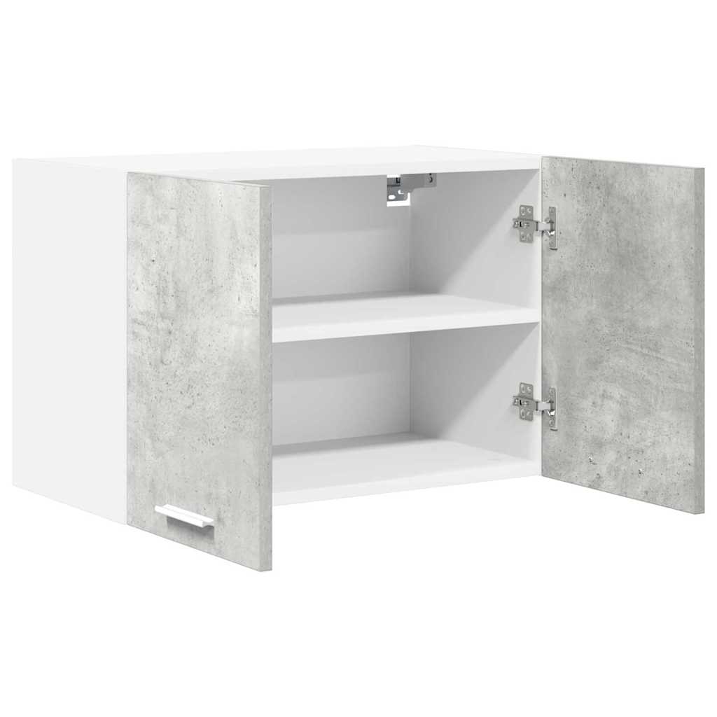 Hangkast Riga 2 pcs Beton Grijs en Wit 60 x 31 x 40 cm