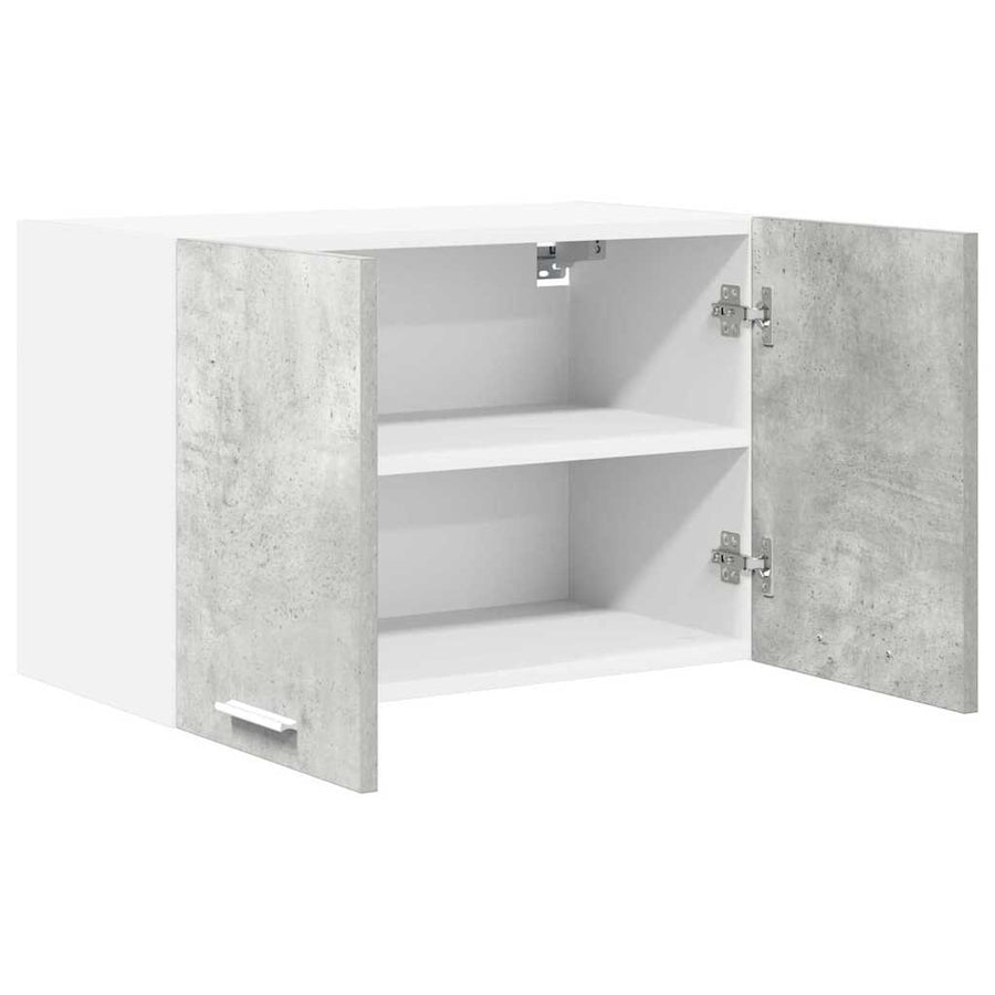 Hangkast Riga 2 pcs Beton Grijs en Wit 60 x 31 x 40 cm