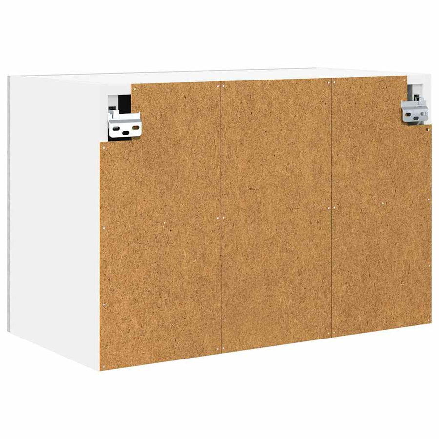 Hangkast Riga 2 pcs Beton Grijs en Wit 60 x 31 x 40 cm