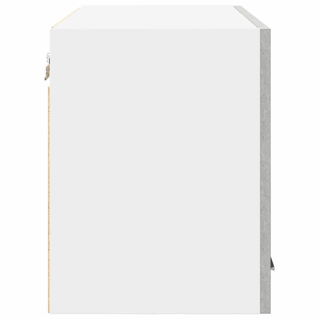 Hangkast Riga 2 pcs Beton Grijs en Wit 60 x 31 x 40 cm