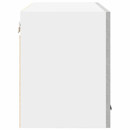 Hangkast Riga 2 pcs Beton Grijs en Wit 60 x 31 x 40 cm