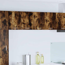 Hangkast Riga 2 pcs Gerookte Eik en Wit 60 x 31 x 40 cm