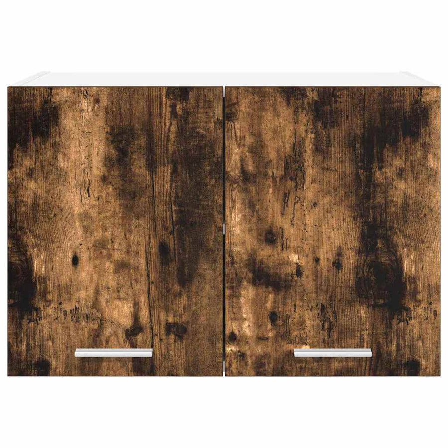 Hangkast Riga 2 pcs Gerookte Eik en Wit 60 x 31 x 40 cm