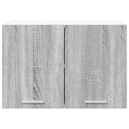 Hangkast Grijs Sonoma en Wit 60 x 31 x 40 cm Bewerkt hout