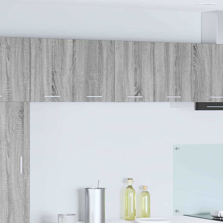 Hangkast Riga 2 pcs Grijs Sonoma en Wit 60 x 31 x 40 cm