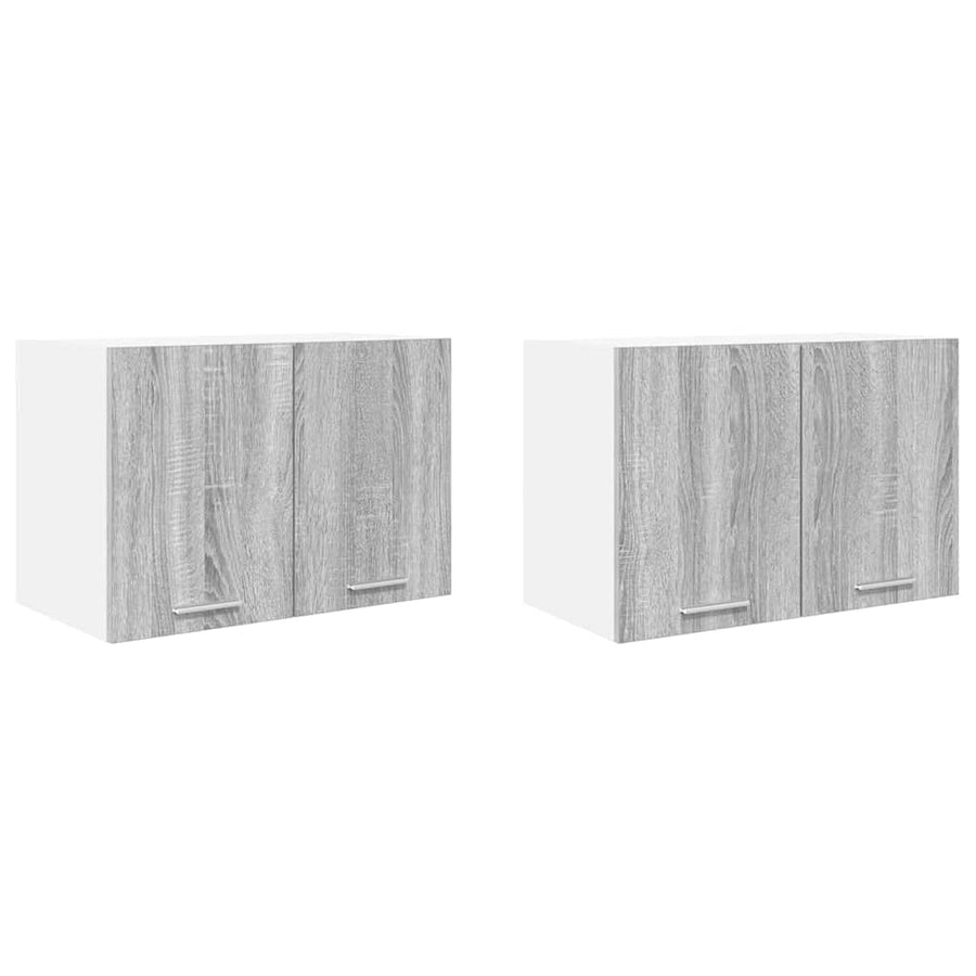 Hangkast Riga 2 pcs Grijs Sonoma en Wit 60 x 31 x 40 cm
