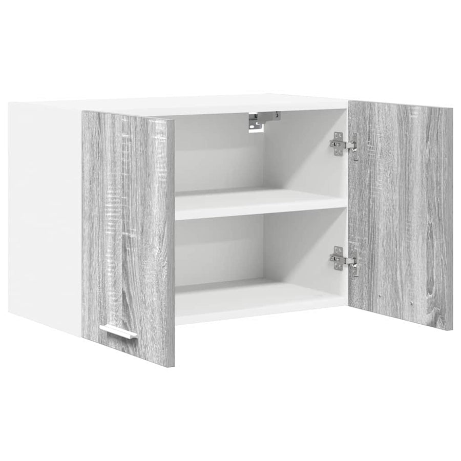 Hangkast Riga 2 pcs Grijs Sonoma en Wit 60 x 31 x 40 cm