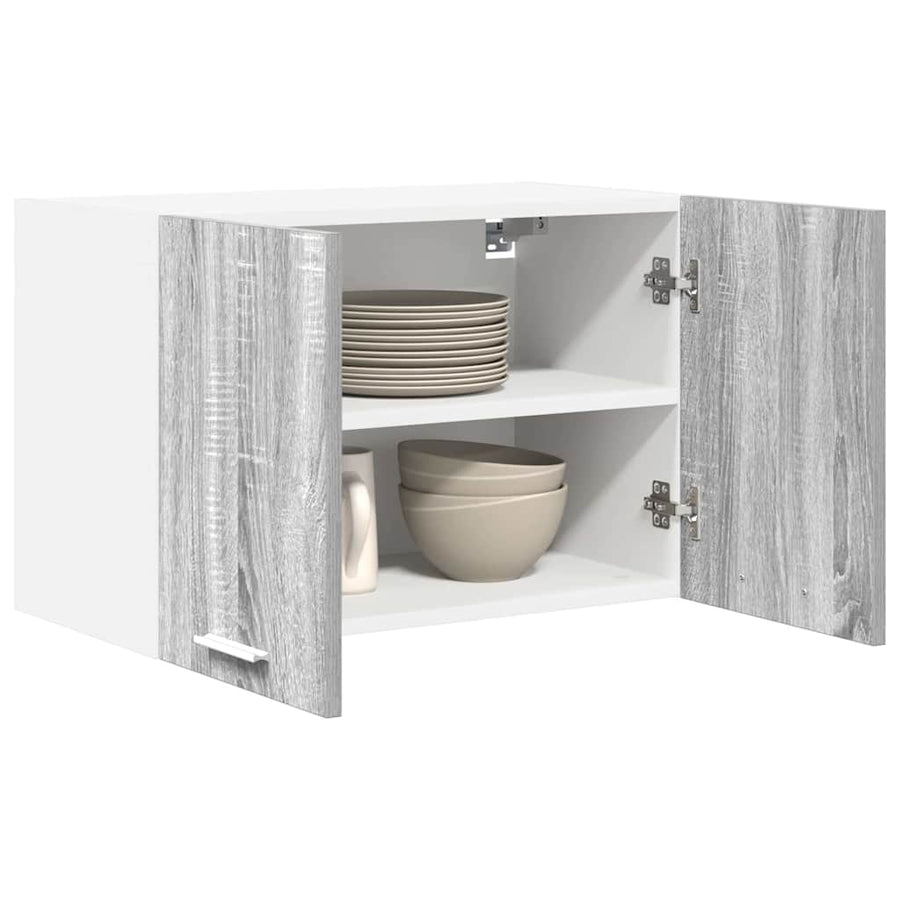 Hangkast Riga 2 pcs Grijs Sonoma en Wit 60 x 31 x 40 cm