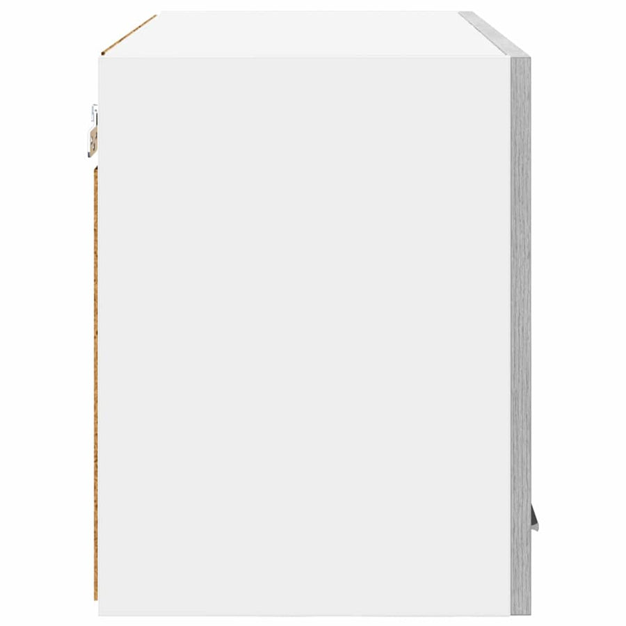 Hangkast Riga 2 pcs Grijs Sonoma en Wit 60 x 31 x 40 cm