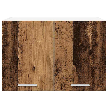 Hangkast Riga Oude Hout en Wit 60 x 31 x 40 cm Bewerkt hout