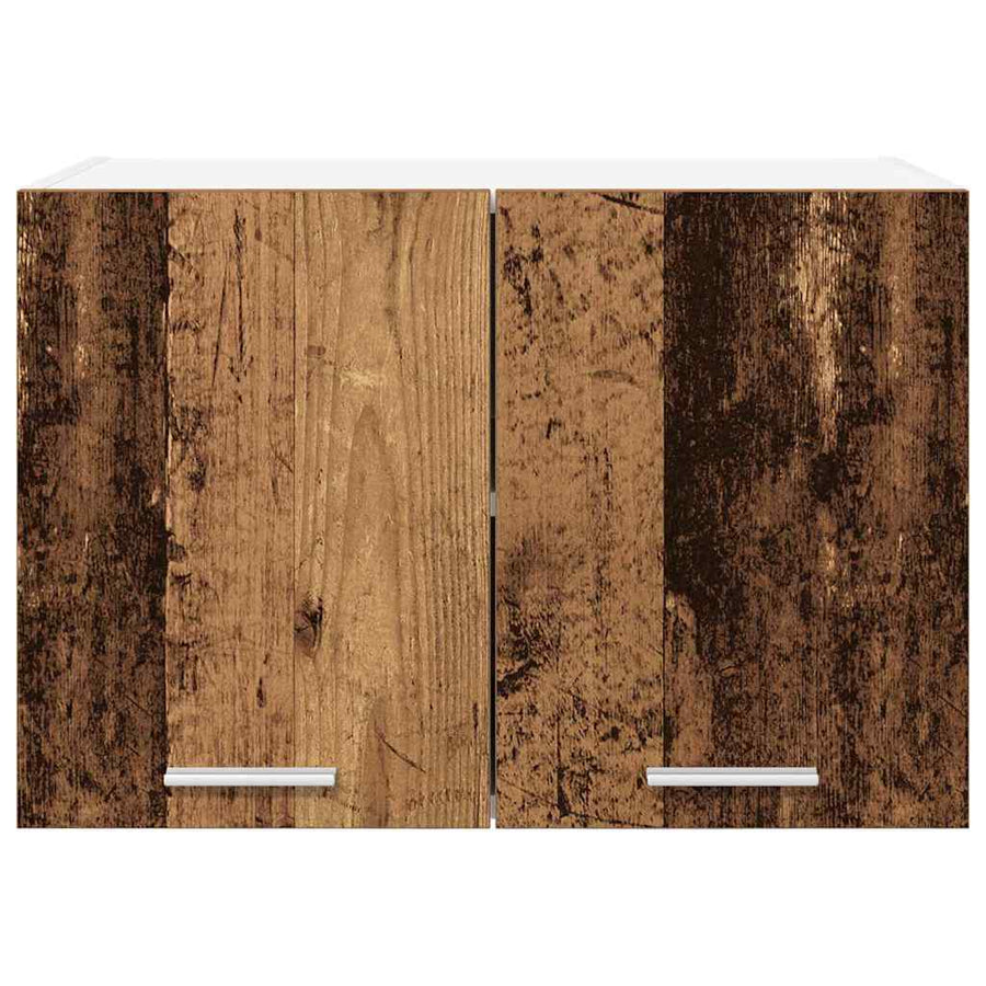 Hangkast Riga Oude Hout en Wit 60 x 31 x 40 cm Bewerkt hout