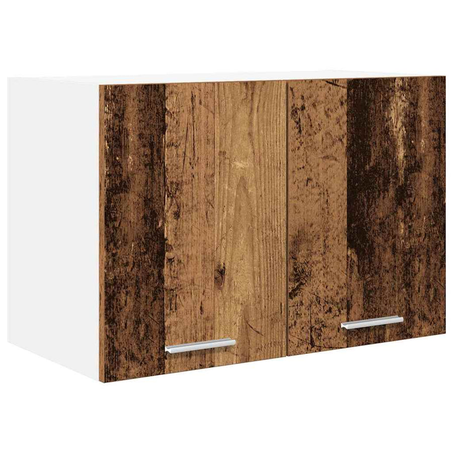 Hangkast met plank Riga 2 pcs Oude Hout en Wit 60 x 31 x 40 cm