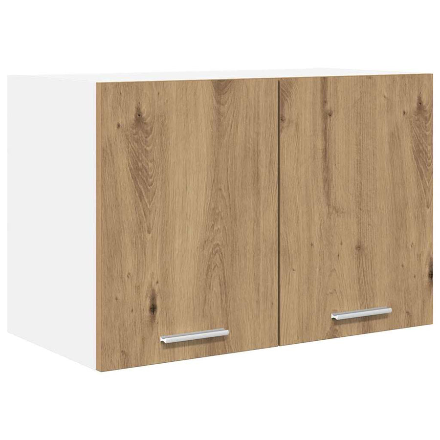 Hangkast Riga 2 pcs Ambachtelijke Eik en Wit 60 x 31 x 40 cm
