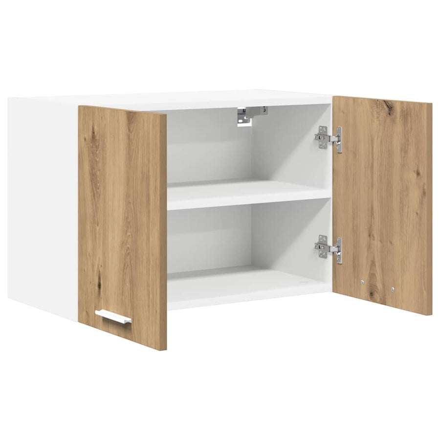 Hangkast Riga 2 pcs Ambachtelijke Eik en Wit 60 x 31 x 40 cm