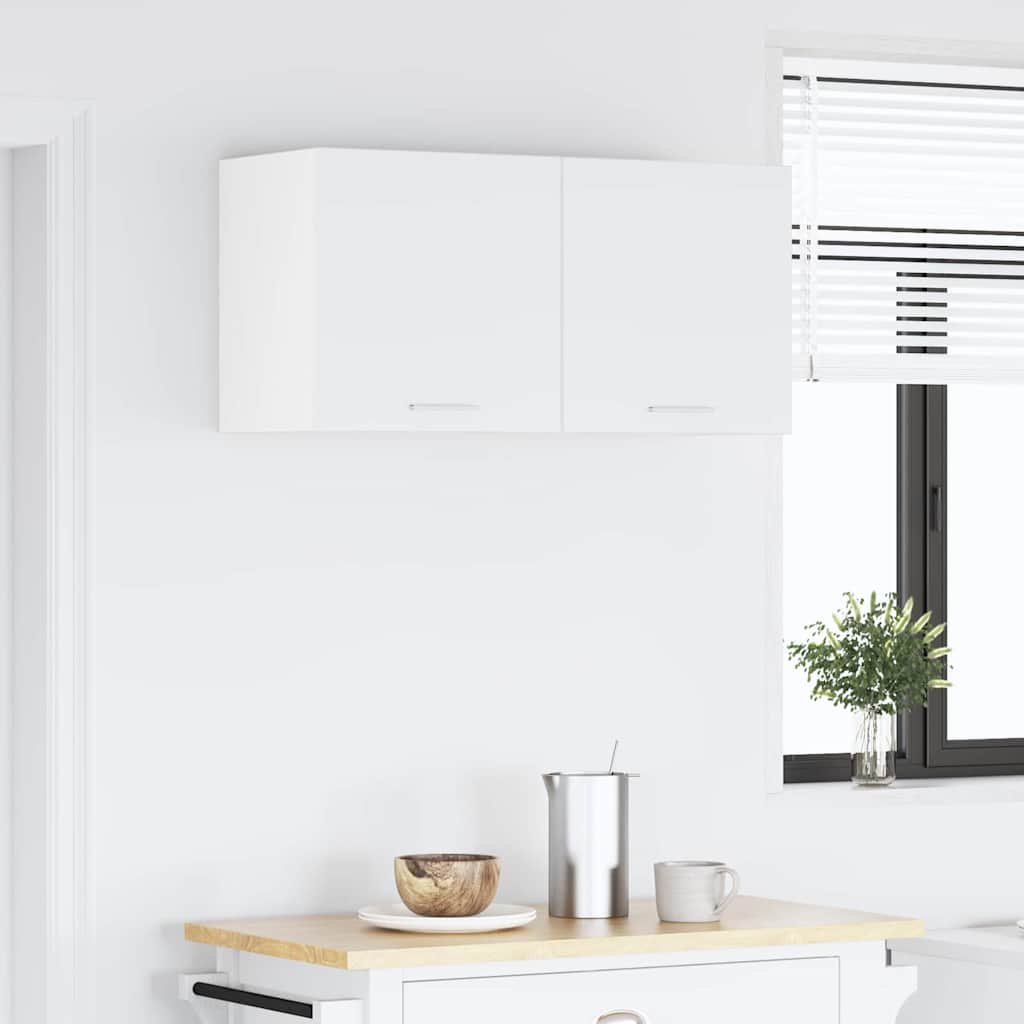 Hangkast met plank Riga Wit 80 x 31 x 40 cm Bewerkt hout
