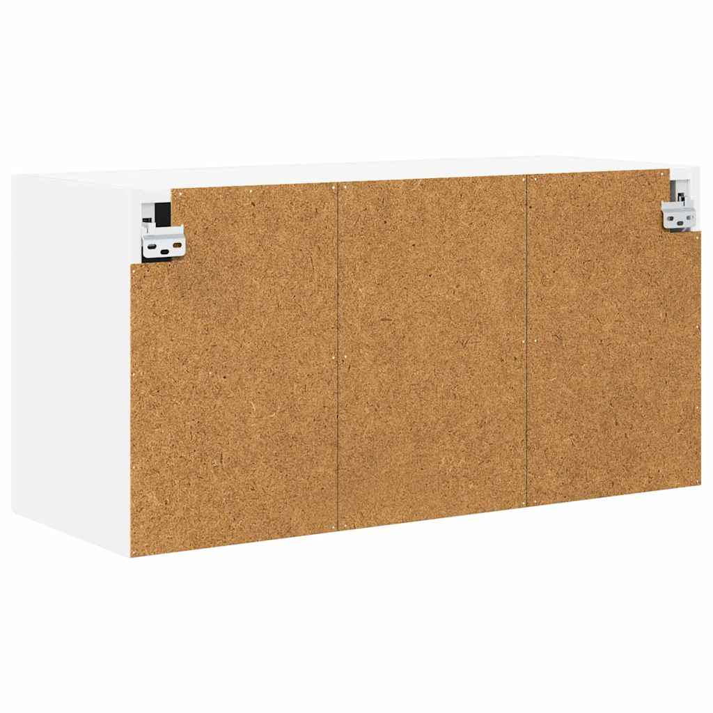 Hangkast met plank Riga Wit 80 x 31 x 40 cm Bewerkt hout
