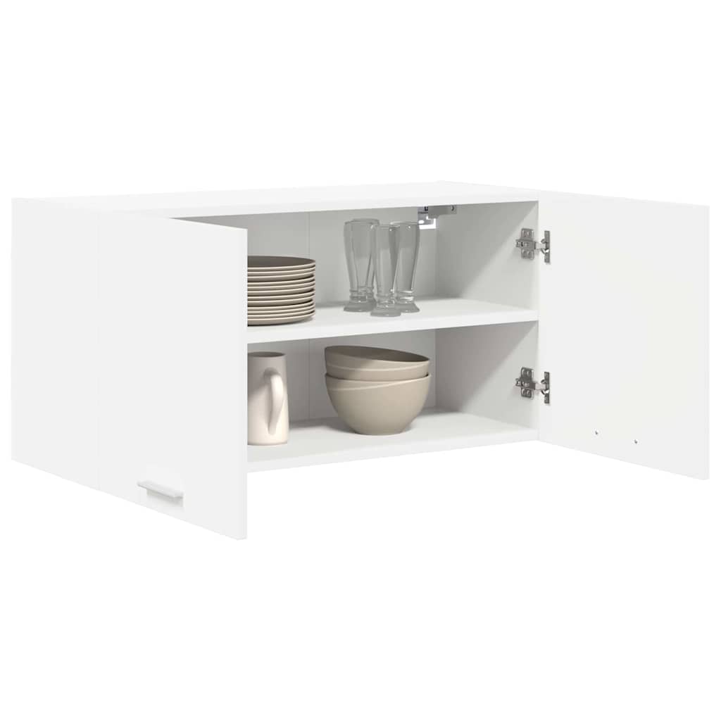 Hangkast met plank Riga Wit 80 x 31 x 40 cm Bewerkt hout