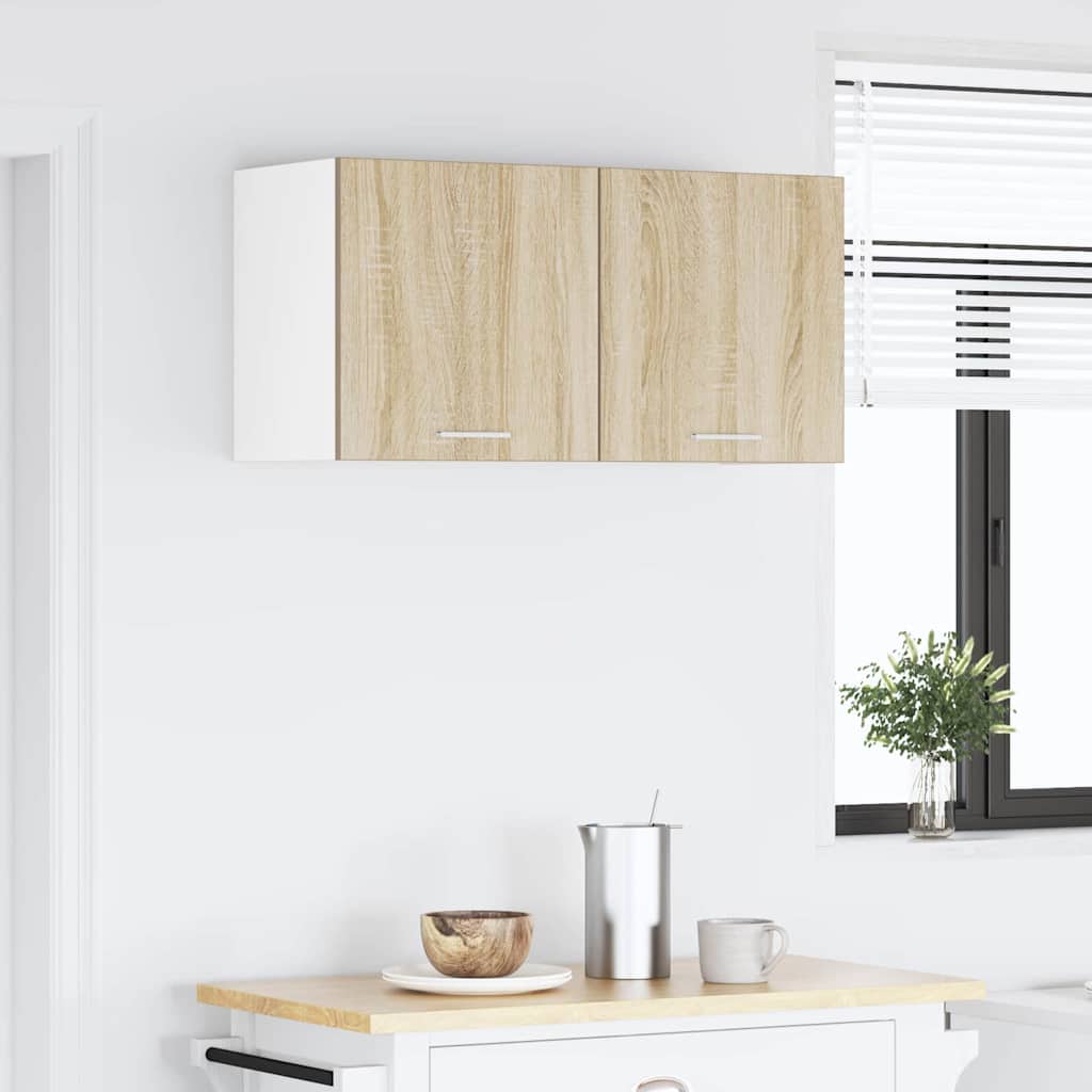 Hangkast met opslag Sonoma Eiken 80 x 31 x 40 cm Bewerkt hout