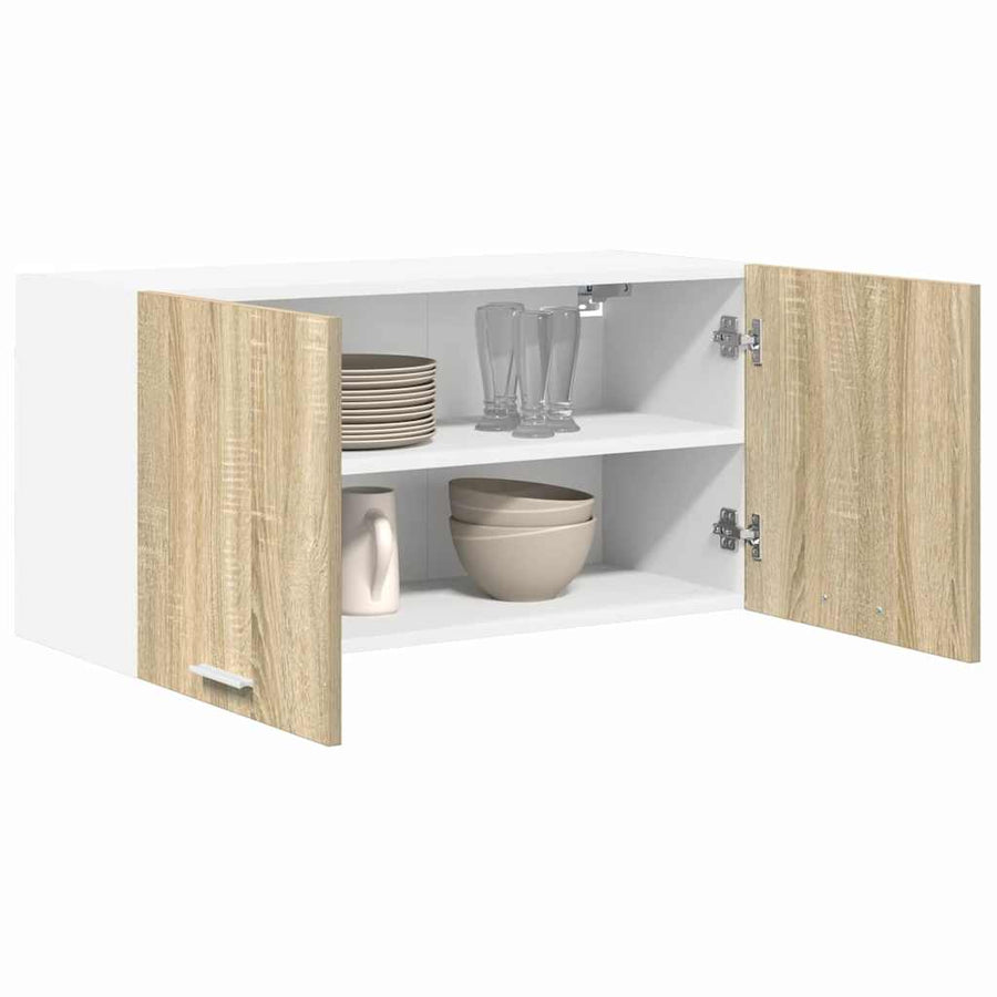 Hangkast met opslag Sonoma Eiken 80 x 31 x 40 cm Bewerkt hout