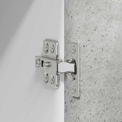 Hangkast Riga Beton Grijs 80 x 31 x 40 cm Bewerkt hout