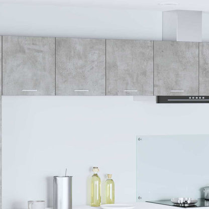 Hangkast Riga Beton Grijs 80 x 31 x 40 cm Bewerkt hout