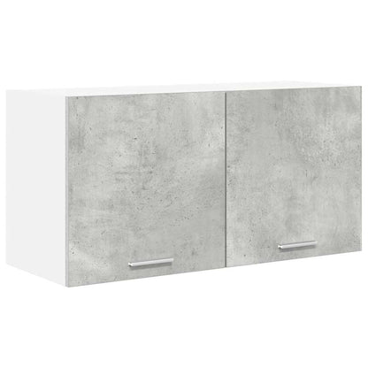 Hangkast Riga Beton Grijs 80 x 31 x 40 cm Bewerkt hout