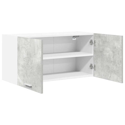 Hangkast Riga Beton Grijs 80 x 31 x 40 cm Bewerkt hout