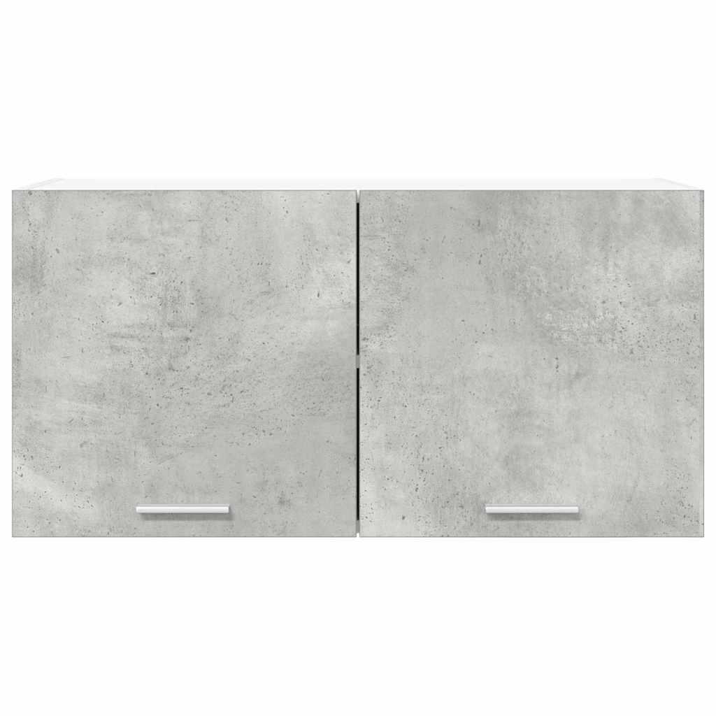 Hangkast Riga Beton Grijs 80 x 31 x 40 cm Bewerkt hout