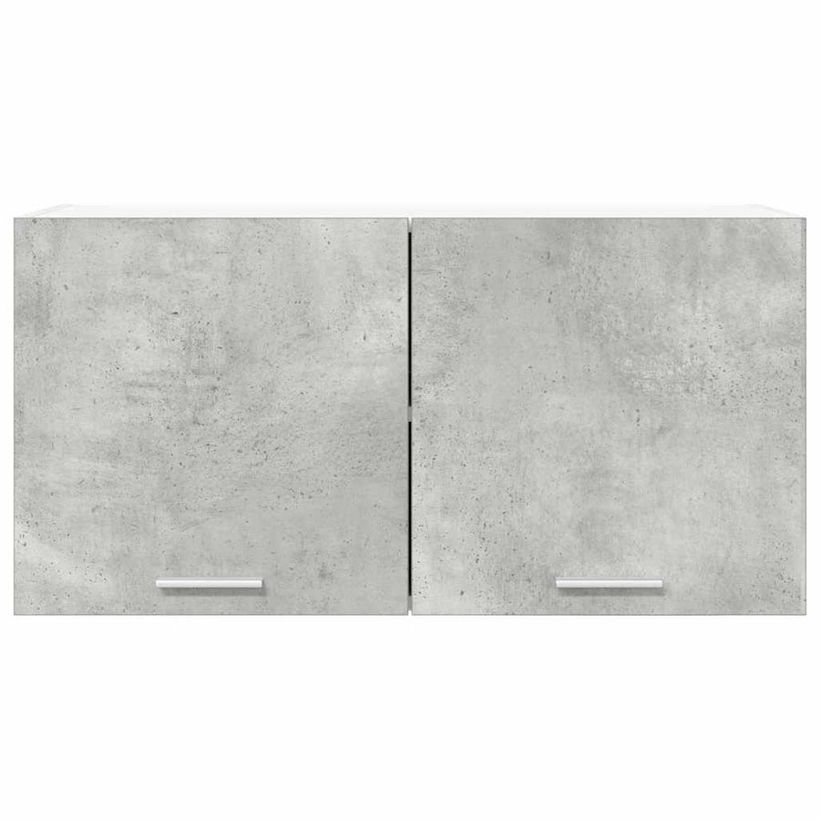 Hangkast Riga Beton Grijs 80 x 31 x 40 cm Bewerkt hout