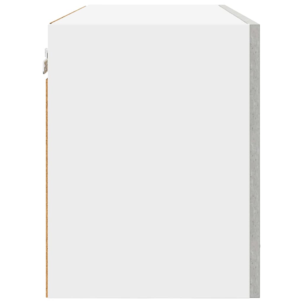 Hangkast Riga Beton Grijs 80 x 31 x 40 cm Bewerkt hout