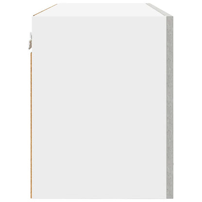 Hangkast Riga Beton Grijs 80 x 31 x 40 cm Bewerkt hout