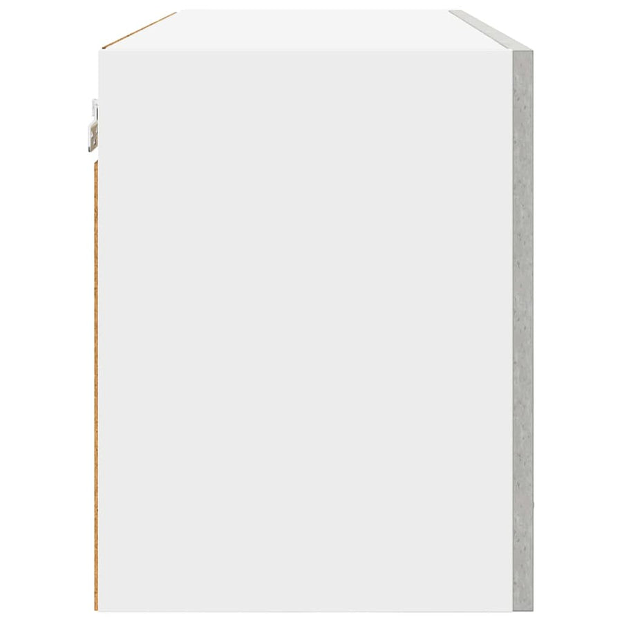 Hangkast Riga Beton Grijs 80 x 31 x 40 cm Bewerkt hout