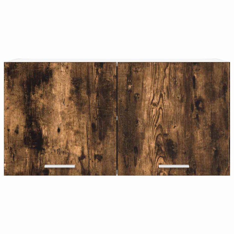 Hangkast Riga Gerookt eiken 80 x 31 x 40 cm Bewerkt hout