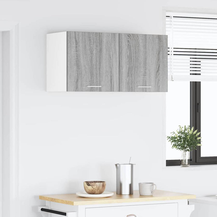 Hangkast Riga Grijs Sonoma 80 x 31 x 40 cm Bewerkt hout