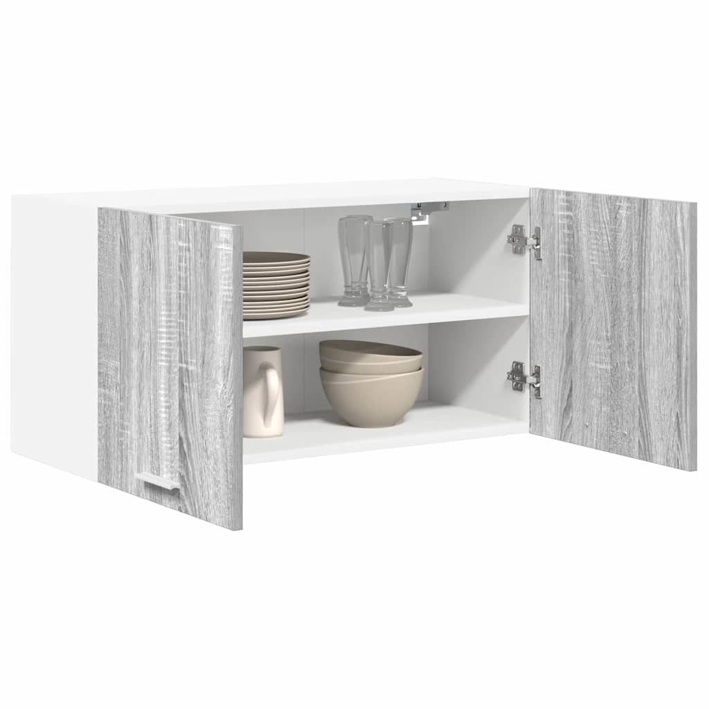 Hangkast Riga Grijs Sonoma 80 x 31 x 40 cm Bewerkt hout
