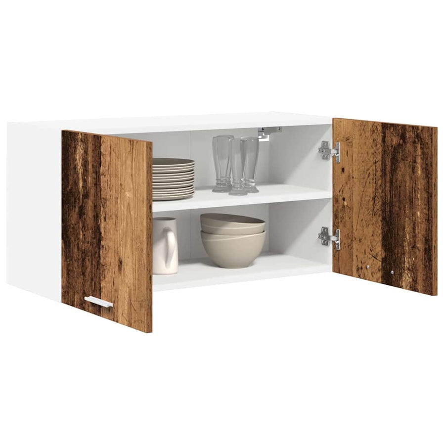 Hangkast met plank Riga Oud Hout 80 x 31 x 40 cm Bewerkt hout