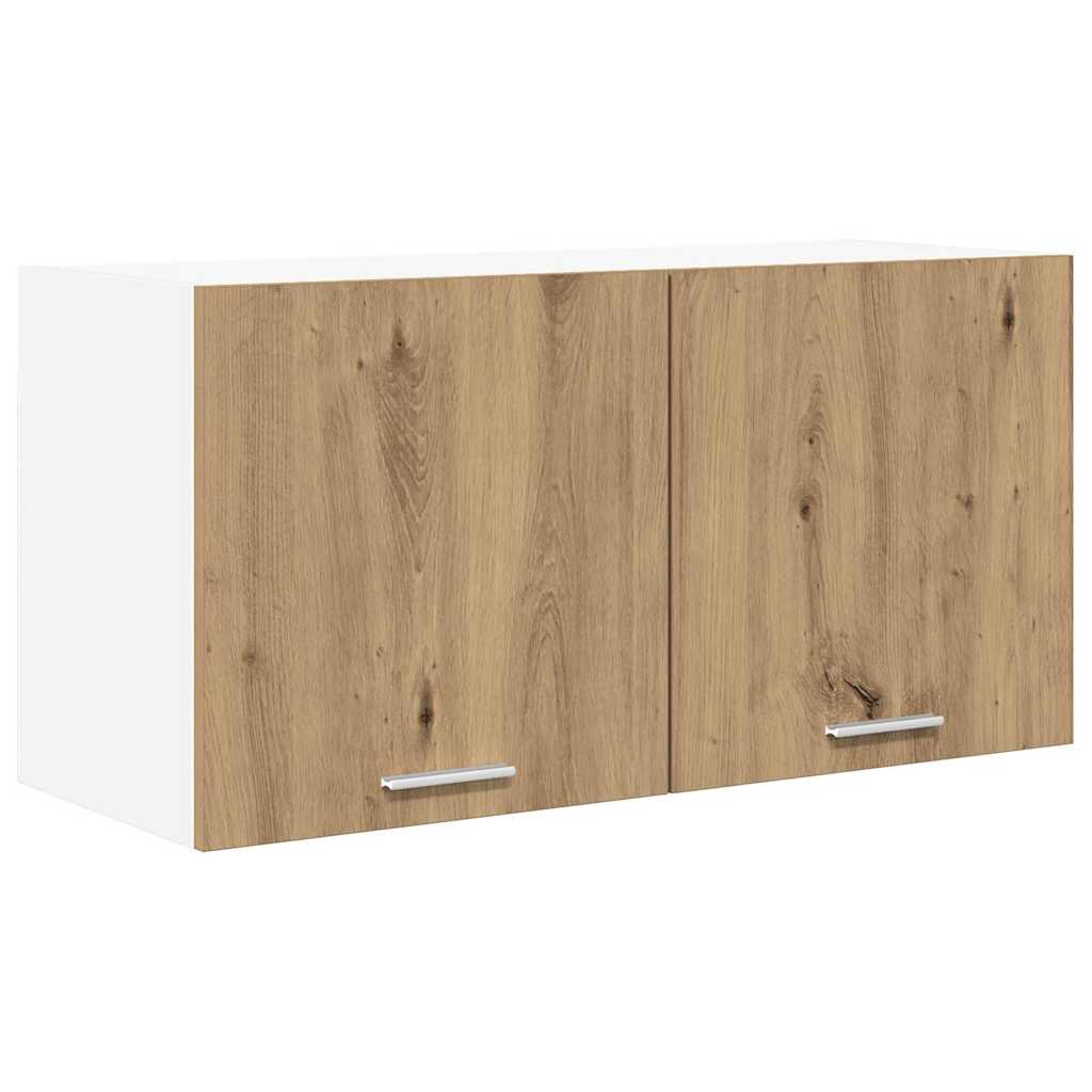 Hangkast met opslag Artisan Eiken 80 x 31 x 40 cm Bewerkt hout