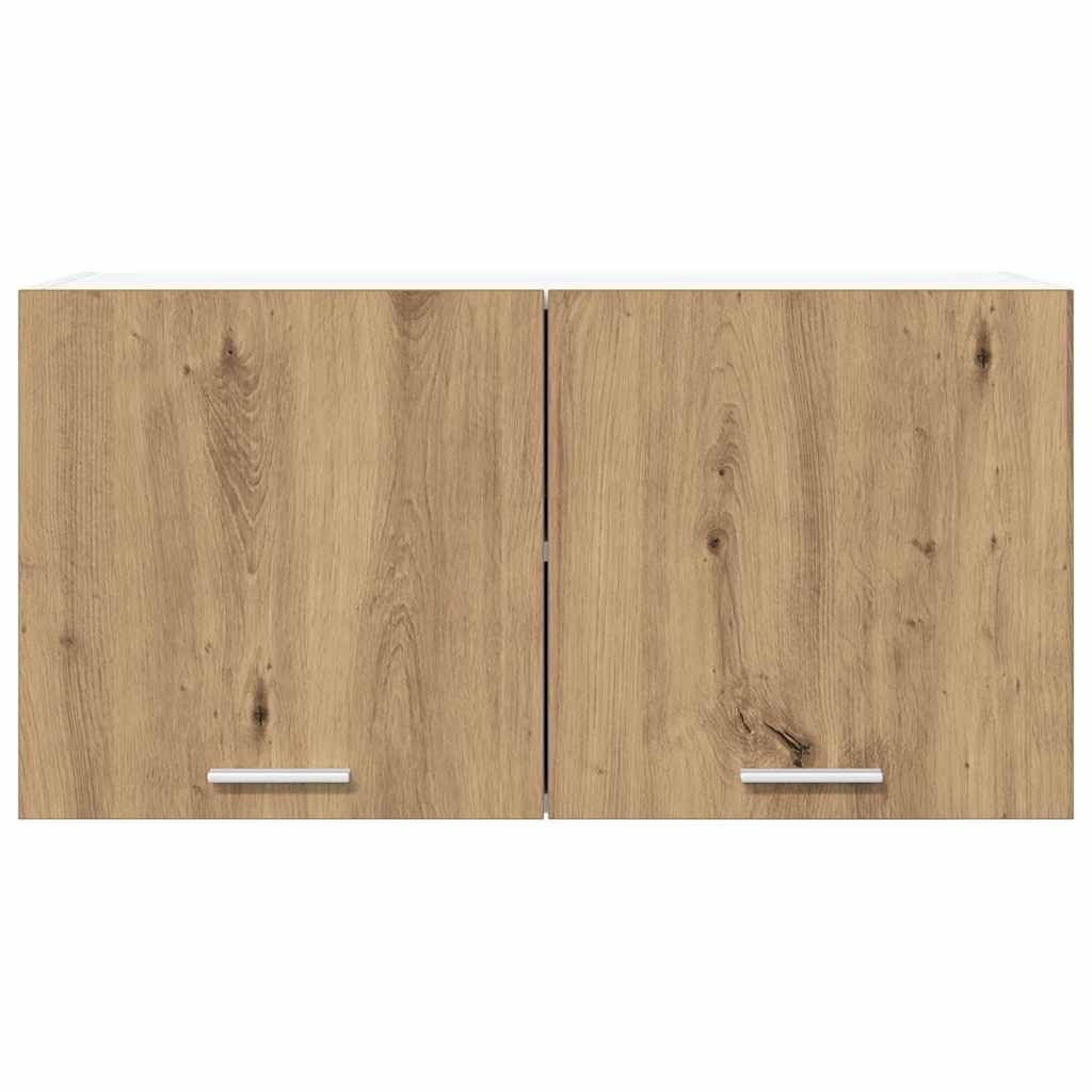 Hangkast met opslag Artisan Eiken 80 x 31 x 40 cm Bewerkt hout