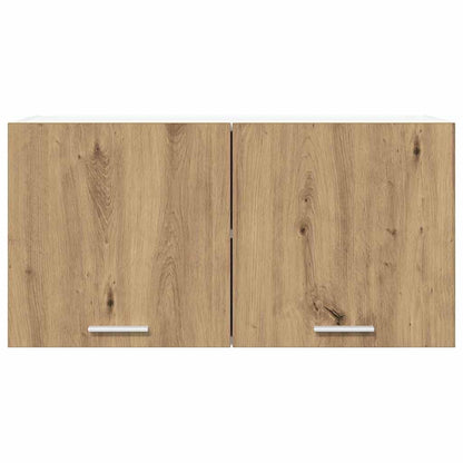 Hangkast met opslag Artisan Eiken 80 x 31 x 40 cm Bewerkt hout