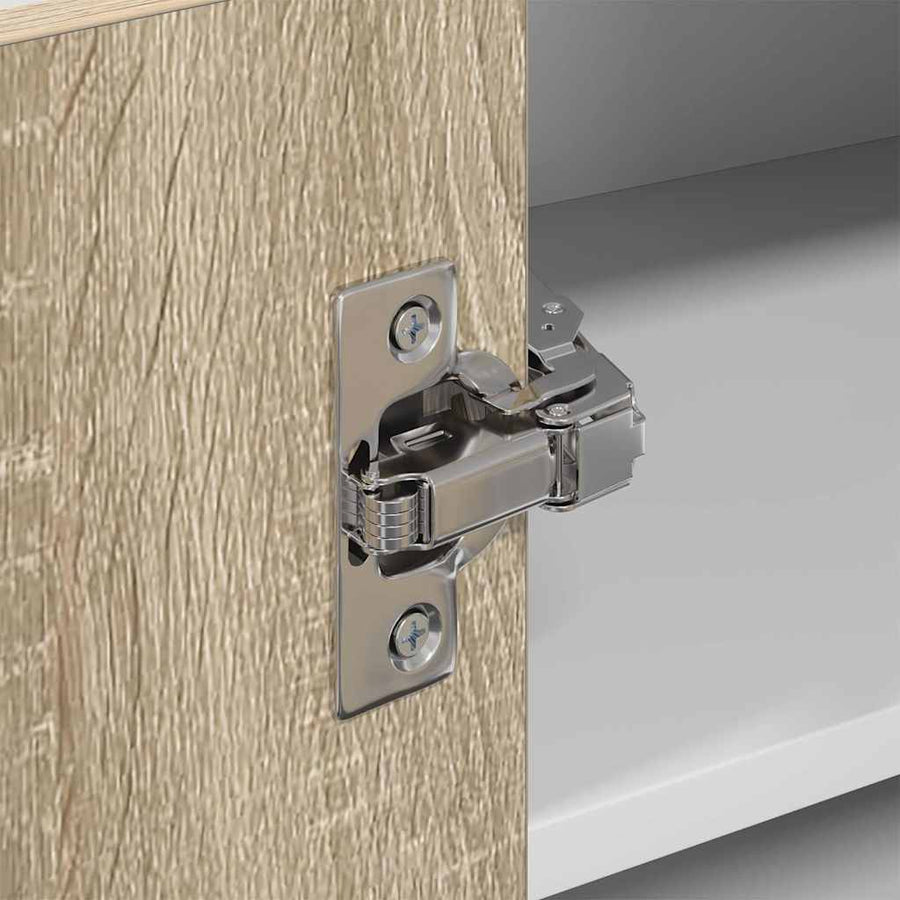 Hangkast Riga Sonoma Eik en Wit 57 x 57 x 40 cm Bewerkt hout