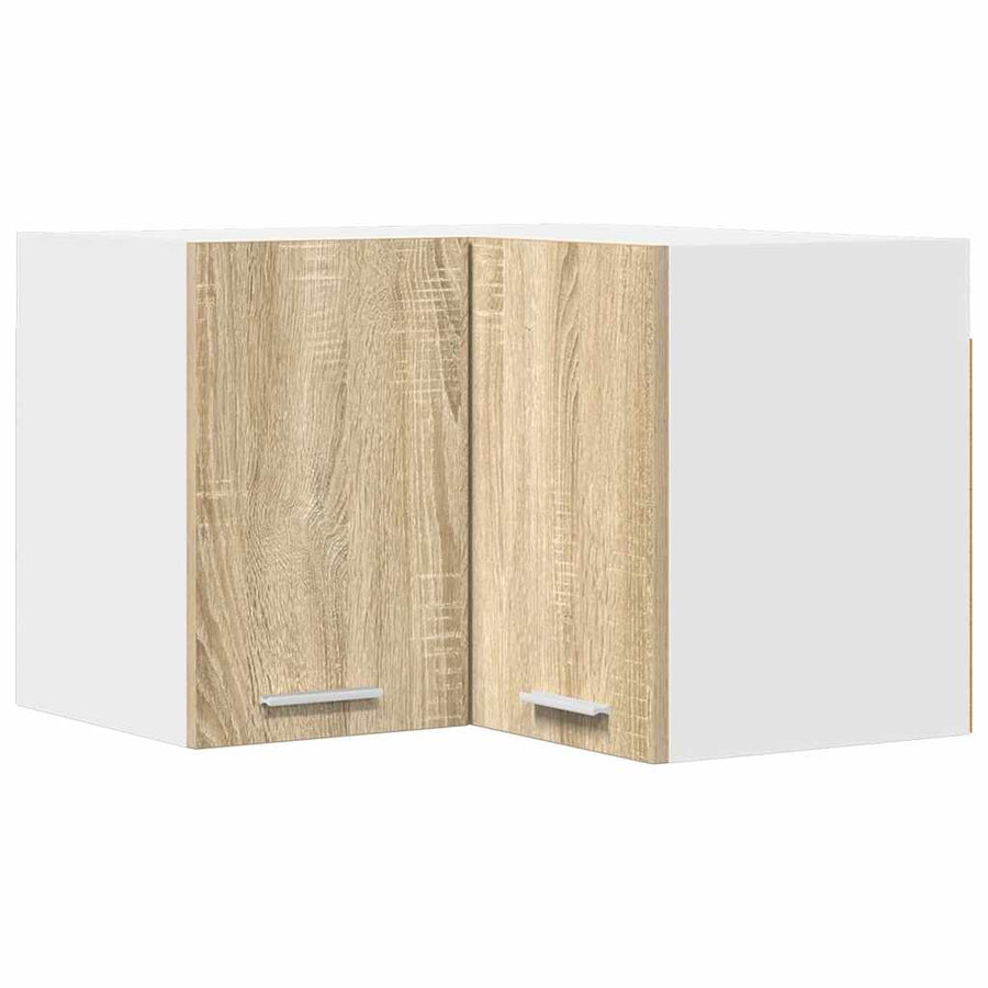 Hangkast Riga Sonoma Eik en Wit 57 x 57 x 40 cm Bewerkt hout