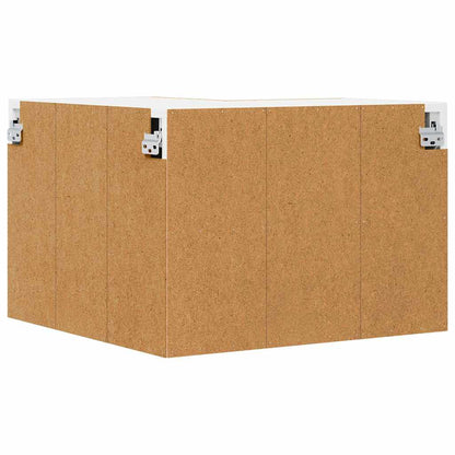 Hangkast Riga Sonoma Eik en Wit 57 x 57 x 40 cm Bewerkt hout